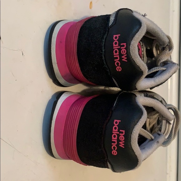 Kids New Balance 515’s size 2 black/gray/pink - Picture 4 of 6